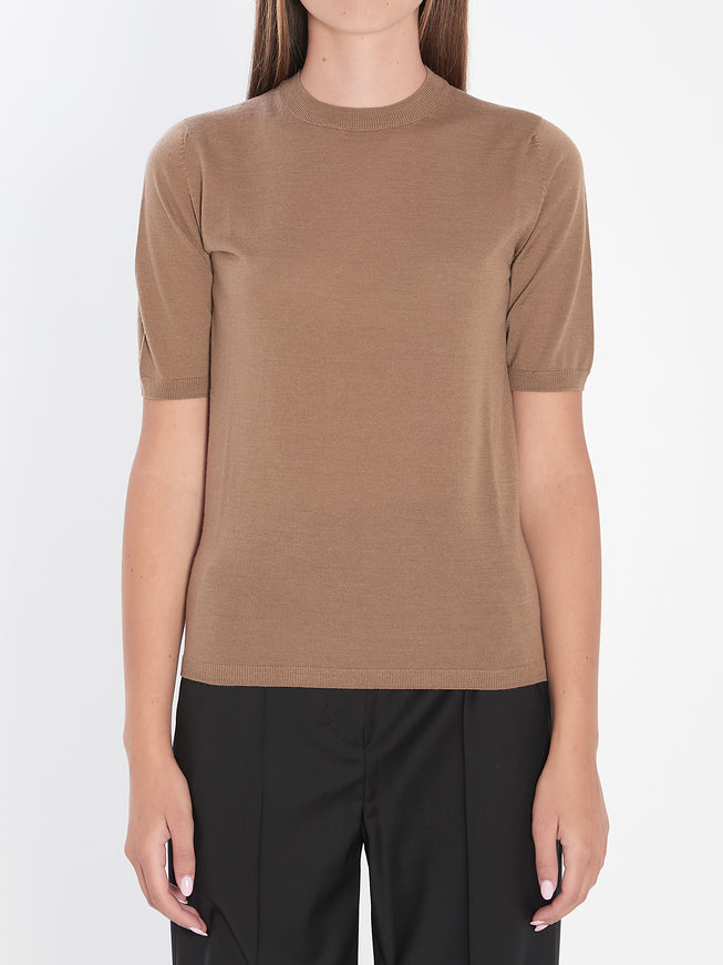 Max Mara Basic Wool Sweater Brown