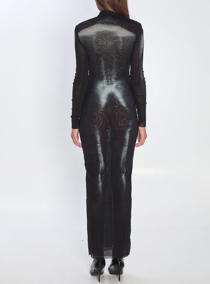 Jean Paul Gaultier Body Dust Maxi Dress