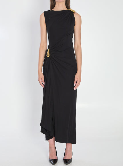 Bottega Veneta Black Viscose Jersey Dress Black