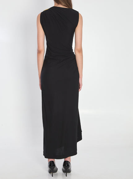 Bottega Veneta Black Viscose Jersey Dress