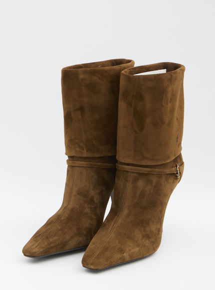 Saint Laurent Suede Niki Boots