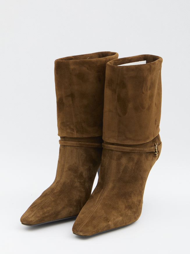 Saint Laurent Suede Niki Boots