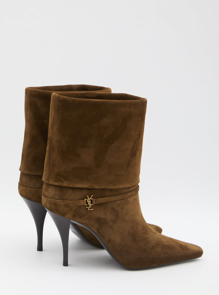 Saint Laurent Suede Niki Boots