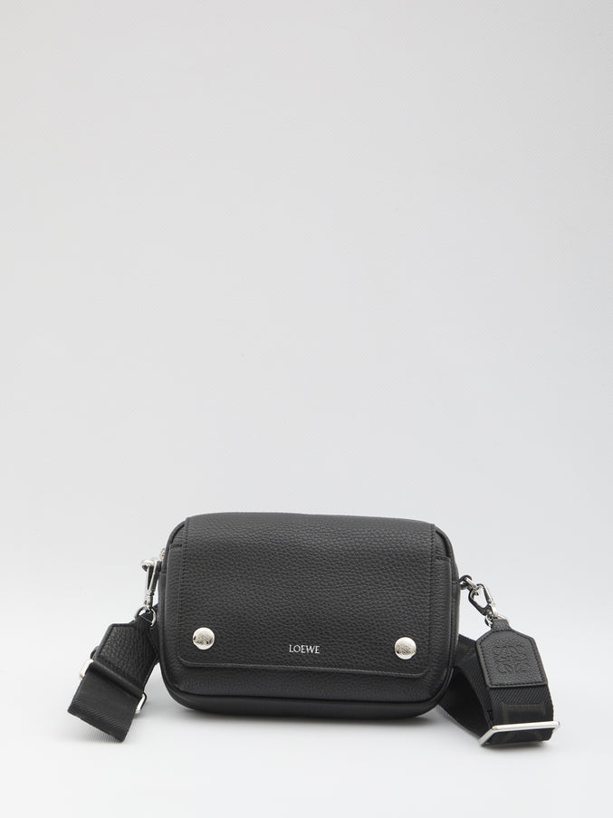 Loewe Small Pebble Messenger Bag QT Black