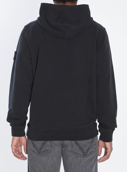 Stone Island Organic Cotton Hooded Sweatshirt