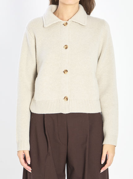 Lisa Yang Lynna Cardigan Sweater White