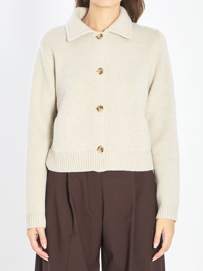 Lisa Yang Lynna Cardigan Sweater White