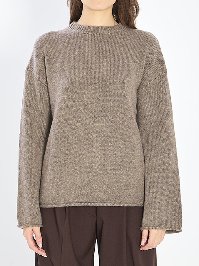 Lisa Yang Kristy Crew-neck Sweater Brown