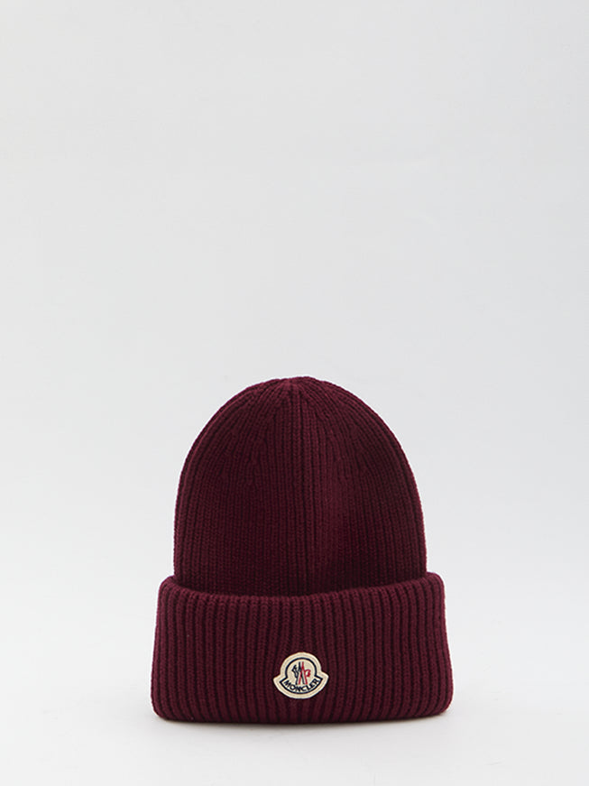 Moncler Wool And Cashmere Beanie QT Bordeaux