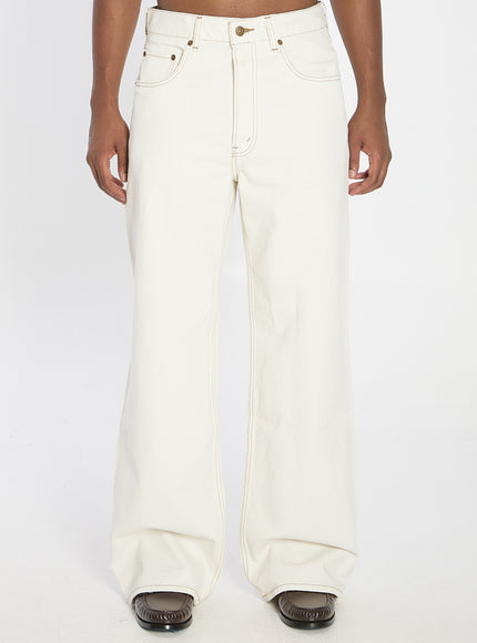 Celine Chatgpt Ha Detto: Jeans A Gamba Ampia White