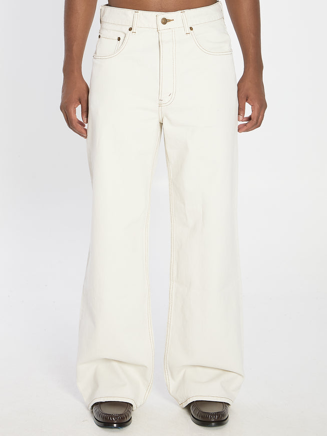 Celine Chatgpt Ha Detto: Jeans A Gamba Ampia White