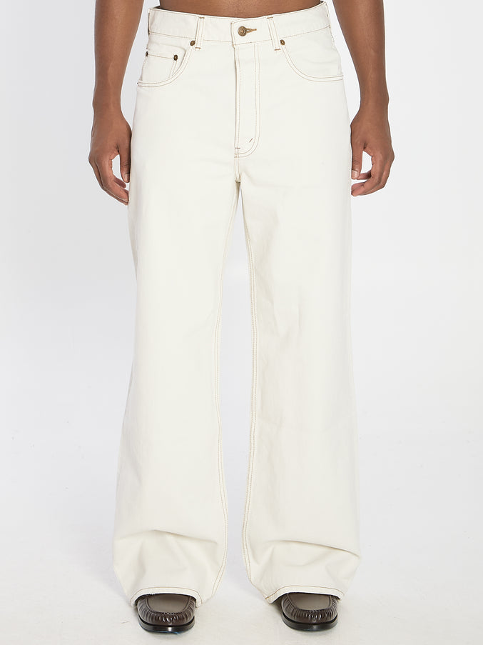 Celine Chatgpt Ha Detto: Jeans A Gamba Ampia White