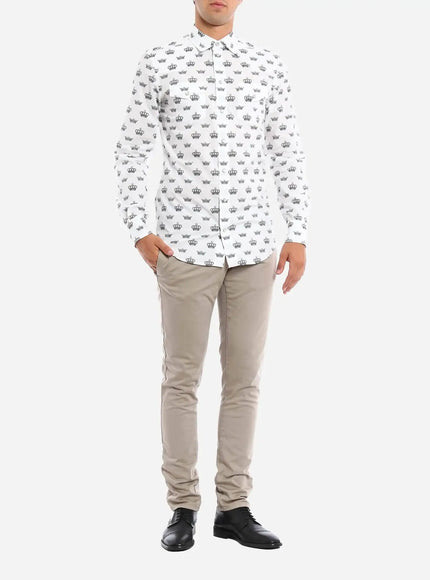 Dolce & Gabbana Cotton Crown Printed Shirt