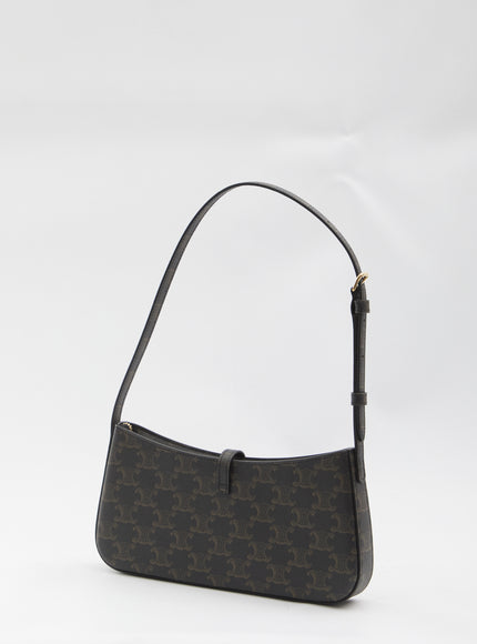 Celine Tina Bag In Triomphe Canvas