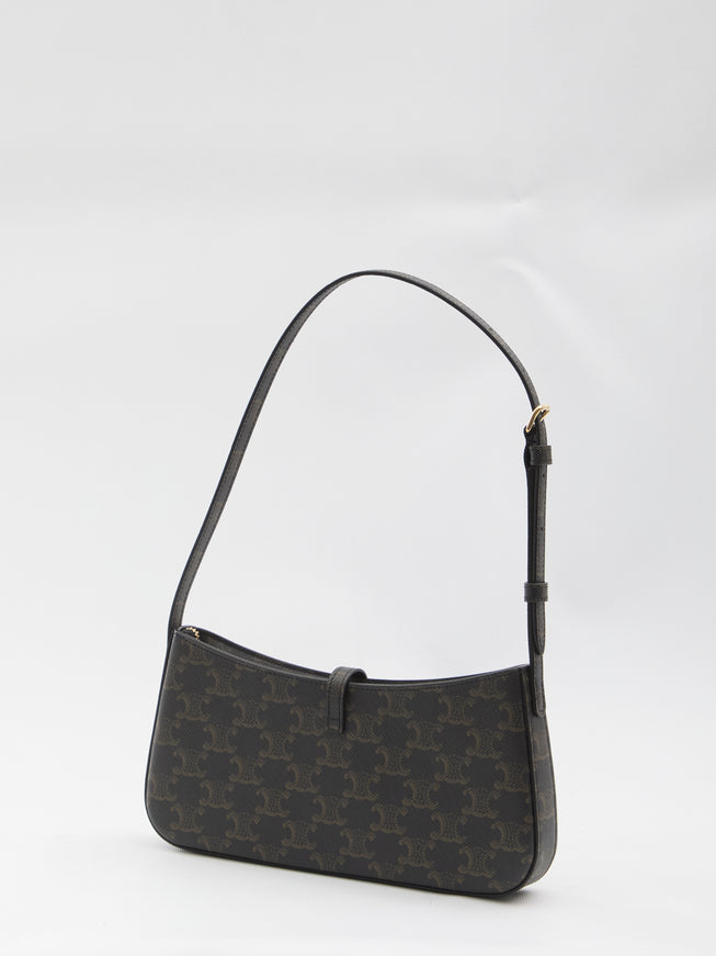 Celine Tina Bag In Triomphe Canvas