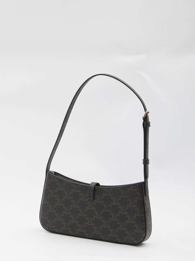 Celine Tina Bag In Triomphe Canvas