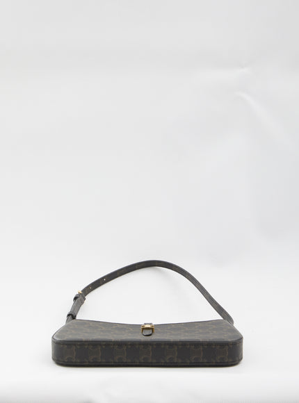 Celine Tina Bag In Triomphe Canvas