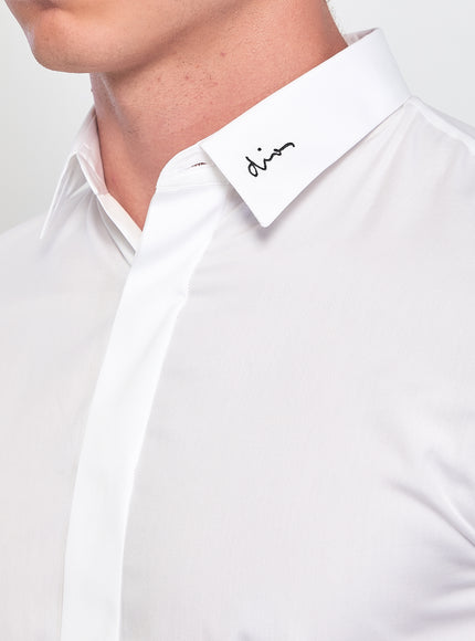 Dior Homme Cotton Shirt With Dior Embroidery