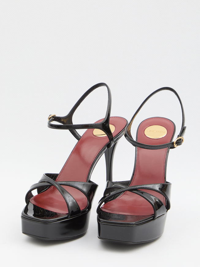 Saint Laurent Black Leather Sandals