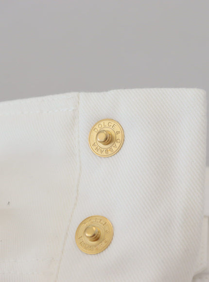 Dolce & Gabbana branded button on shorts