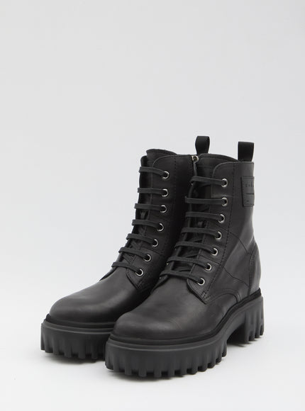 Hogan Leather Ankle Boots