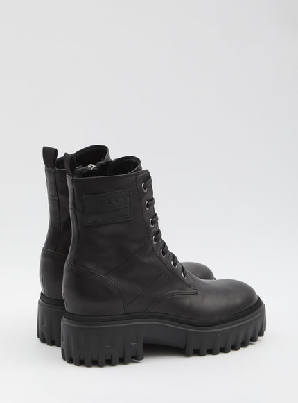 Hogan Leather Ankle Boots