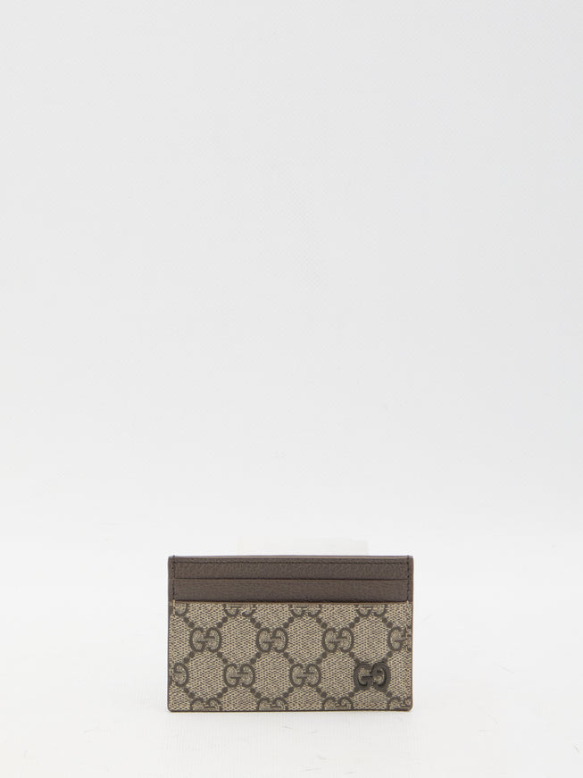 Gucci Bicolor Gg Card Holder QT Beige