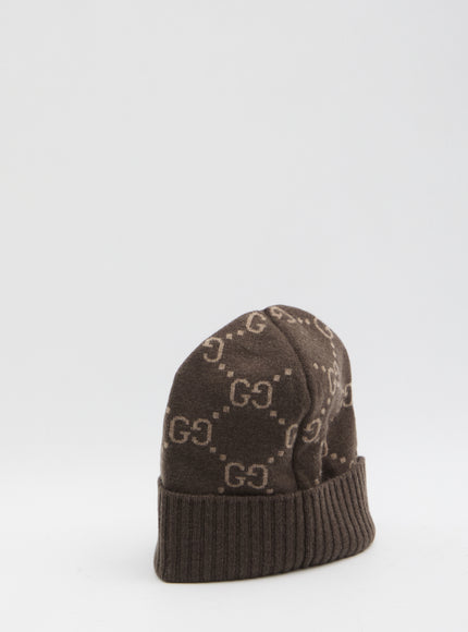 Gucci Gg Beanie In Cashmere