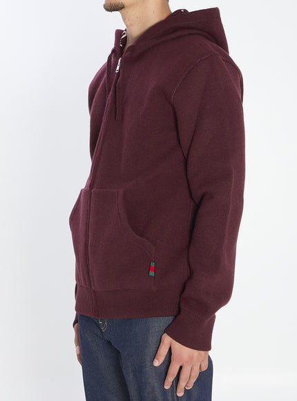 Gucci Reversible Sweatshirt In Gg Wool