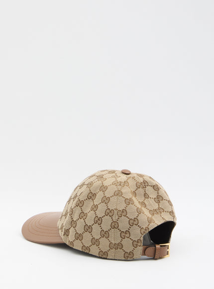 Gucci Baseball Cap With Leather Visor