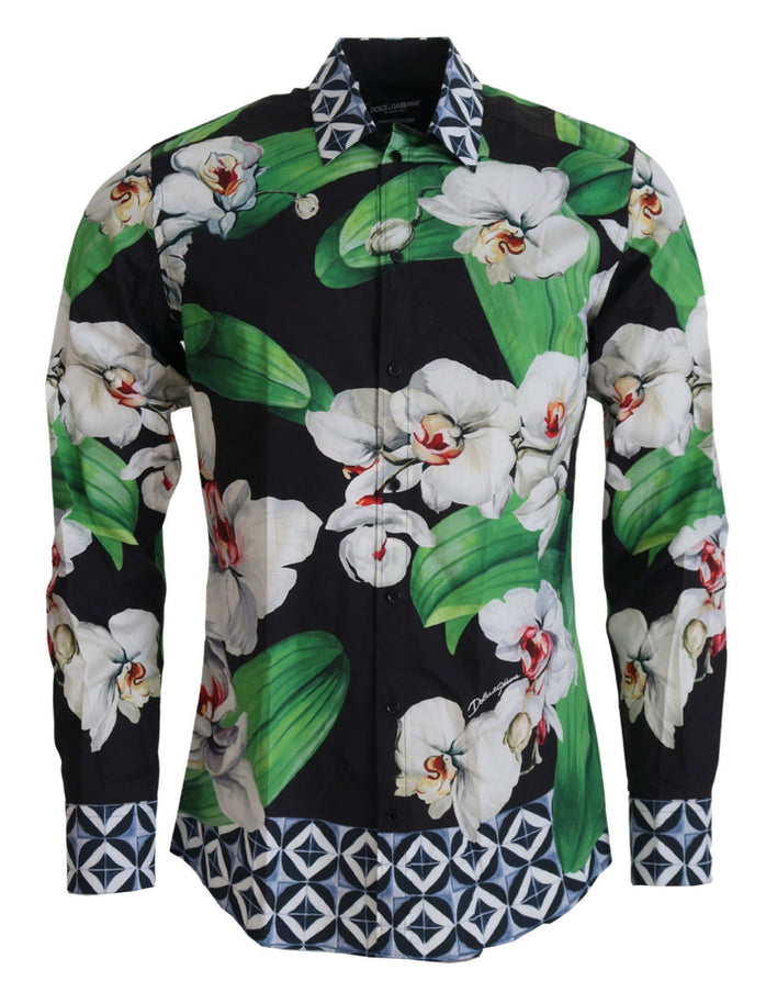 Dolce & Gabbana GOLD Orchid Button-Up