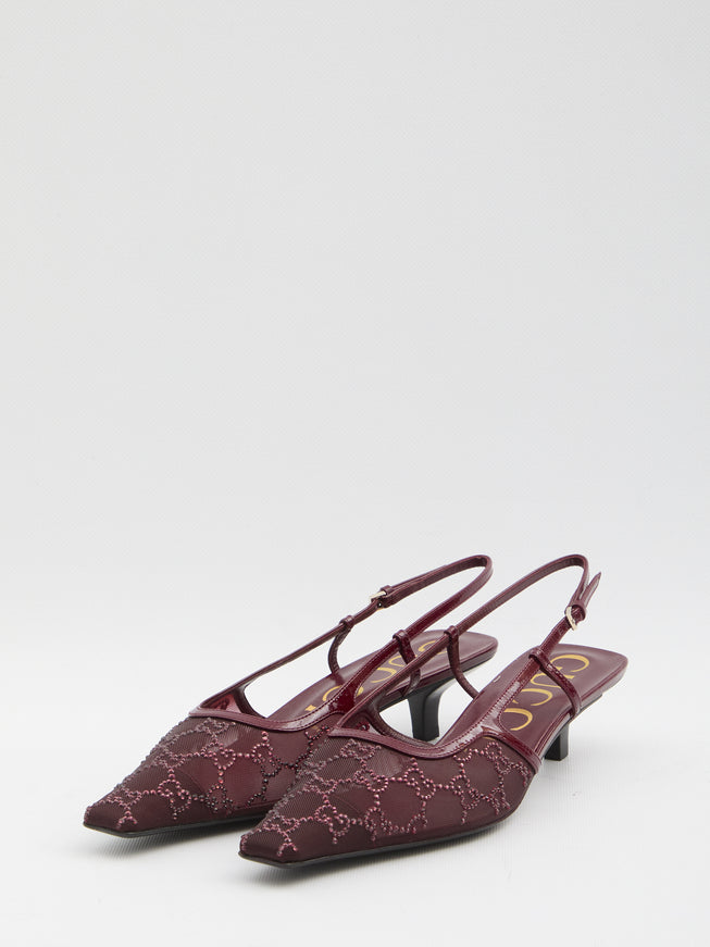Gucci Pumps With Gg Crystals