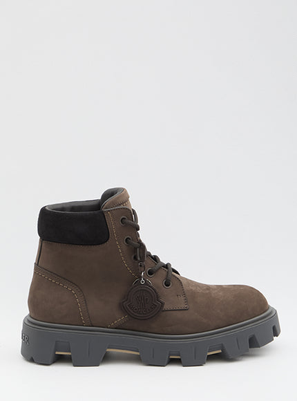 Moncler Peak City Ankle Boots Brown