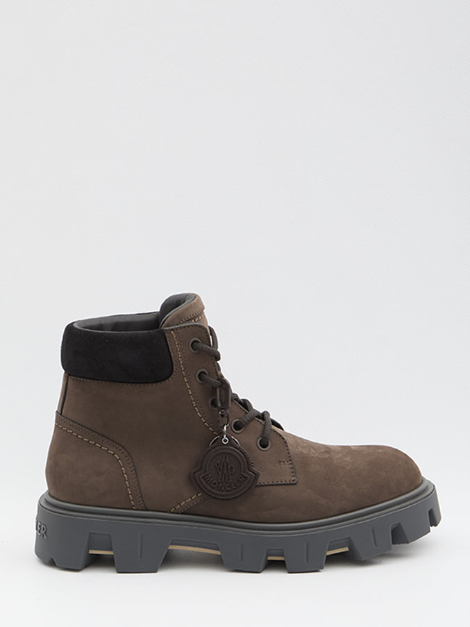 Moncler Peak City Ankle Boots Brown