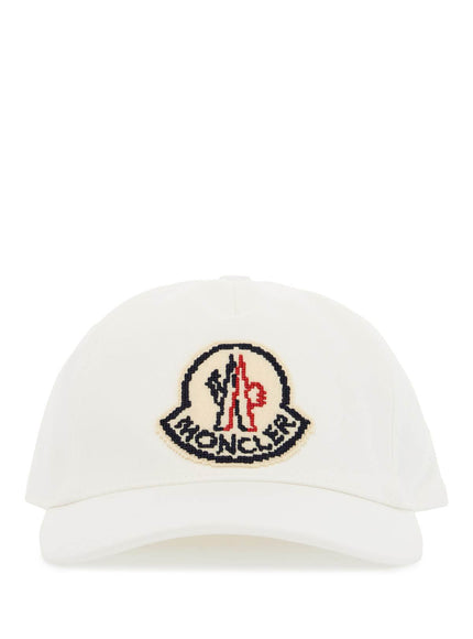 Moncler baseball cap with felt logo embroidery