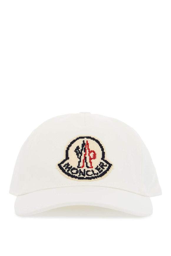 Moncler baseball cap with felt logo embroidery