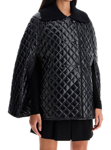 Moncler quilted cape with collar