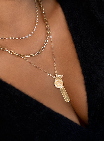 Zoe Lev 14K Gold Open Link Chain Necklace
