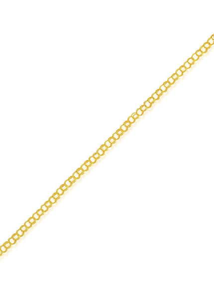 4.0 mm 14k Yellow Gold Lite Charm Bracelet - Ellie Belle