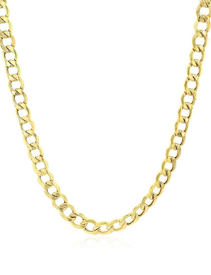 4.4mm 10k Yellow Gold Curb Chain - Ellie Belle