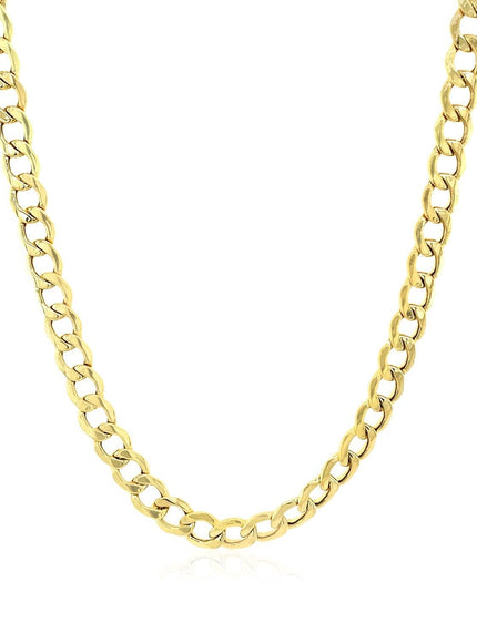 4.4mm 10k Yellow Gold Curb Chain - Ellie Belle