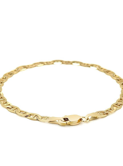 4.5mm 10k Yellow Gold Mariner Link Bracelet - Ellie Belle