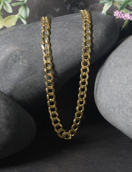 4.7mm 10k Yellow Gold Curb Chain - Ellie Belle