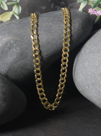 4.7mm 10k Yellow Gold Curb Chain - Ellie Belle