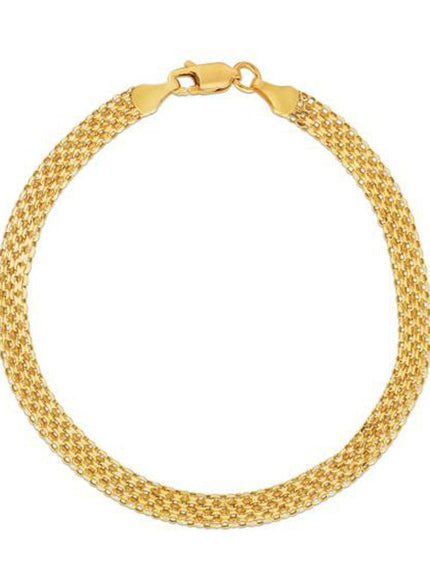 4.7mm 14k Yellow Gold Bismark Bracelet - Ellie Belle