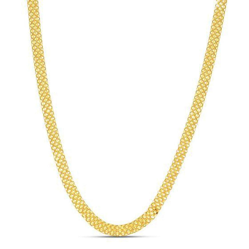 4.7mm 14k Yellow Gold Bismark Chain - Ellie Belle