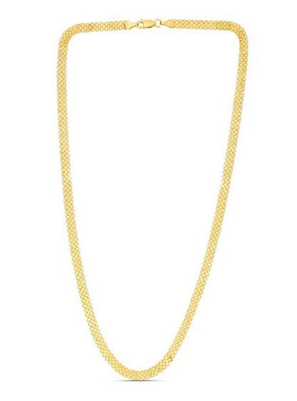 4.7mm 14k Yellow Gold Bismark Chain - Ellie Belle