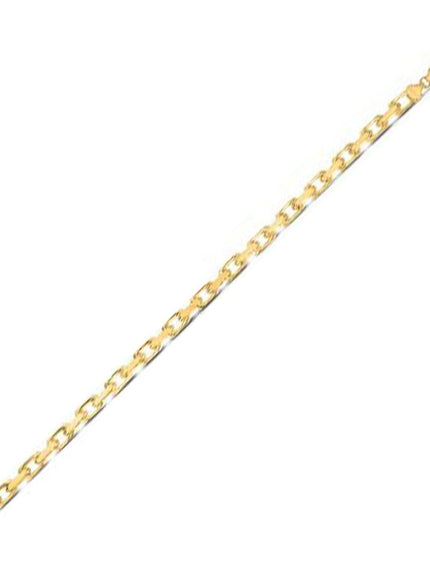 4.8mm 14k Yellow Gold French Cable Chain Bracelet - Ellie Belle