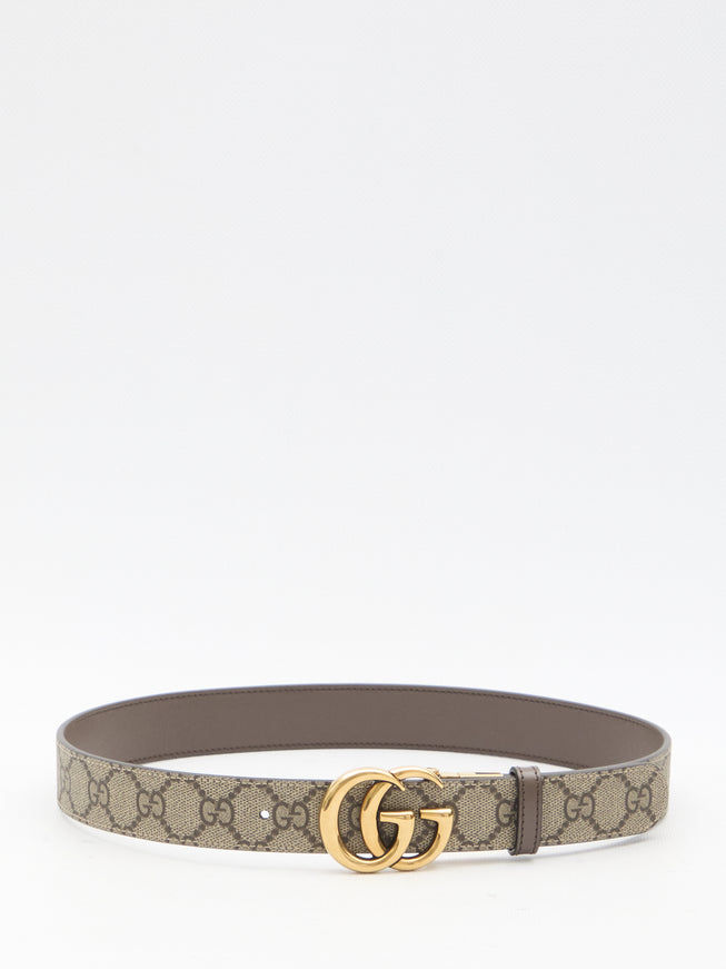 Gucci Gg Marmont Reversible Belt Beige