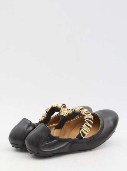 Tod's Ballet Flats With Eyelets